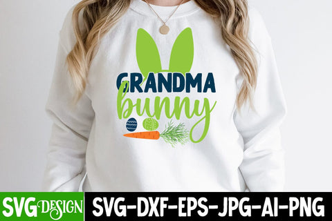 Grandma Bunny SVG Cut File, Grandma Bunny Sublimation , Happy easter Day SVG Cut File, Happy Easter SVG Cut File, Happy Easter SVG Quotes, Easter Egg Farmfresh SVG cut File SVG BlackCatsMedia 