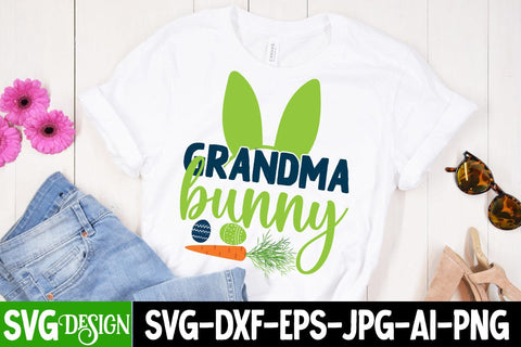 Grandma Bunny SVG Cut File, Grandma Bunny Sublimation , Happy easter Day SVG Cut File, Happy Easter SVG Cut File, Happy Easter SVG Quotes, Easter Egg Farmfresh SVG cut File SVG BlackCatsMedia 