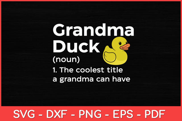 Grandma Duck Definition Duck Lover Funny Svg Design SVG artprintfile 