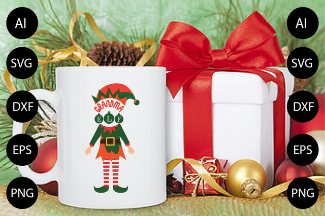 Grandma Elf SVG CraftlabSvg29 