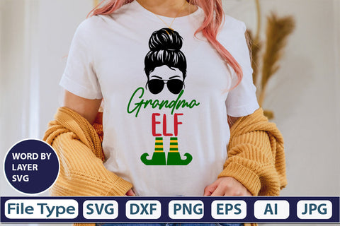 Grandma Elf SVG Cut File SVG DesignPlante 503 