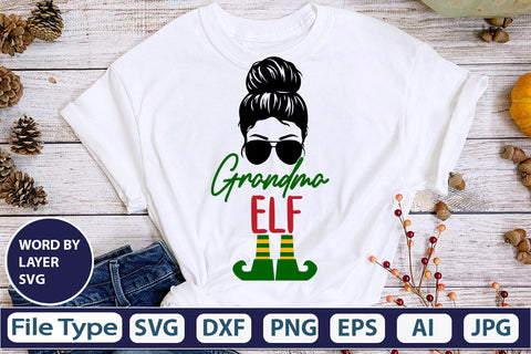 Grandma Elf SVG Cut File SVG DesignPlante 503 