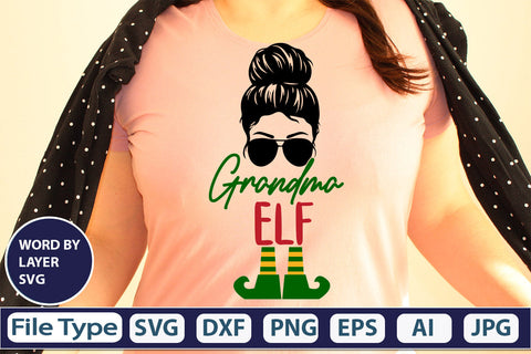 Grandma Elf SVG Cut File SVG DesignPlante 503 