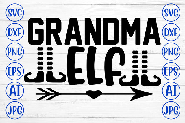 Grandma Elf SVG Cut File SVG Syaman 
