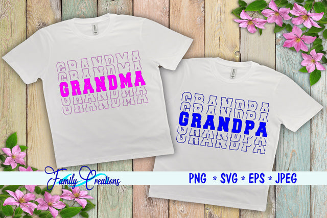 Grandma & Grandpa SVG Family Creations 