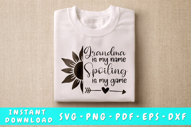 Grandma Is My Name Spoiling Is My Game SVG SVG HappyDesignStudio 