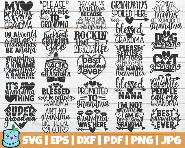 Grandma Life SVG Bundle SVG MintyMarshmallows 