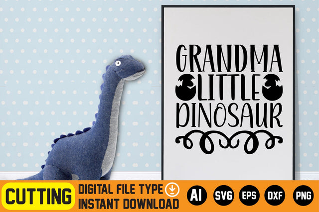 Grandma Little Dinosaur SVG CraftlabSvg29 