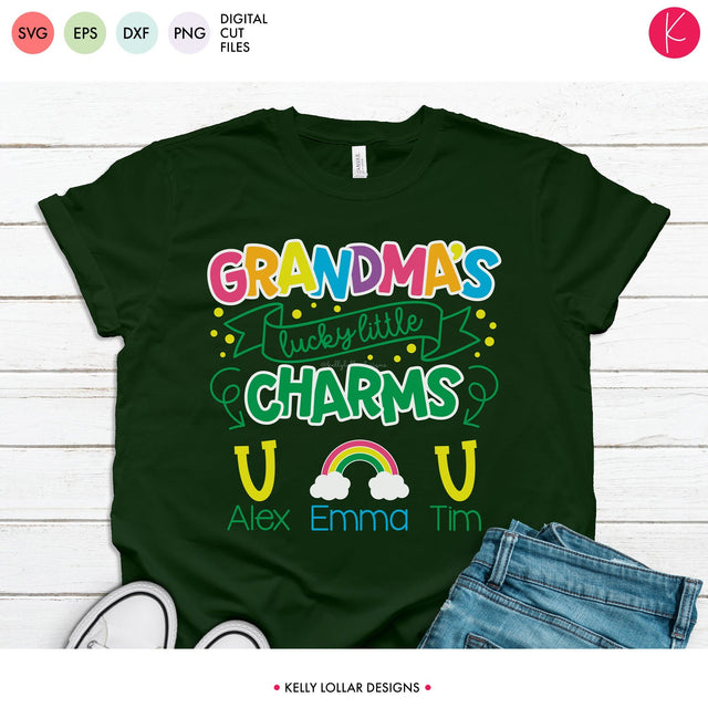 Grandma Lucky Little Charms SVG Kelly Lollar Designs 