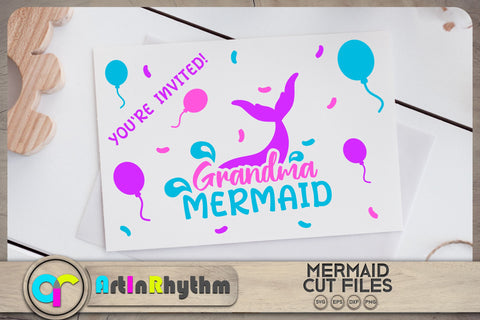 Grandma mermaid SVG / Family mermaid SVG SVG Artinrhythm shop 