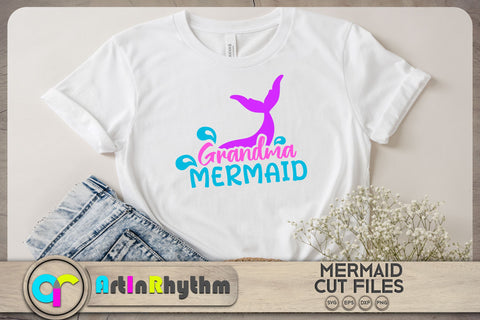 Grandma mermaid SVG / Family mermaid SVG SVG Artinrhythm shop 