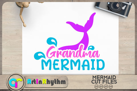 Grandma mermaid SVG / Family mermaid SVG SVG Artinrhythm shop 