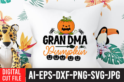 Grandma Pumpkin SVG Cut File SVG BlackCatsMedia 