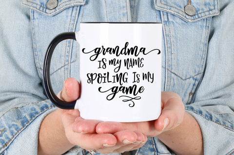 Grandma Quote SVG - Spoiling Is My Game SVG Pickled Thistle Creative 