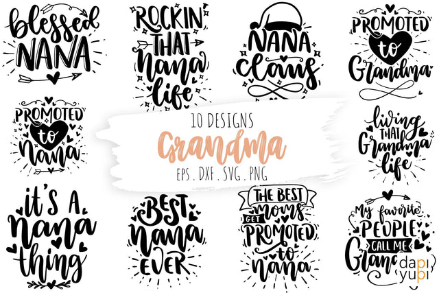 Grandma Quotes Bundle SVG dapiyupi store 