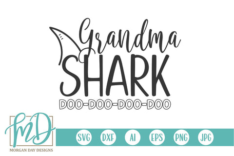 Grandma Shark SVG Morgan Day Designs 