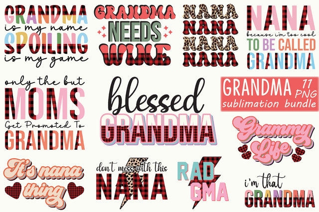 Grandma Sublimation bundle Sublimation SVGista 
