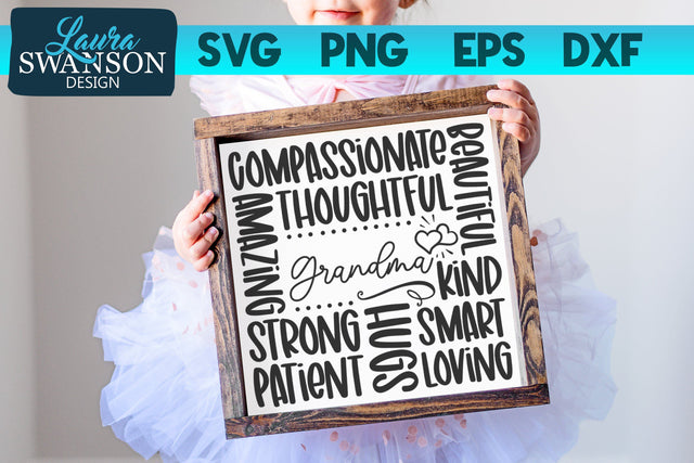 Grandma Subway Art SVG Cut File SVG Laura Swanson Design 