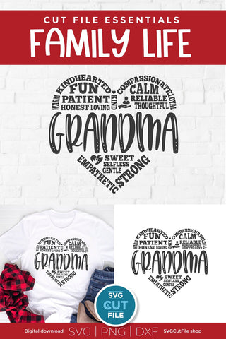 Grandma svg-a Grandma Subway Art Design SVG SVG Cut File 