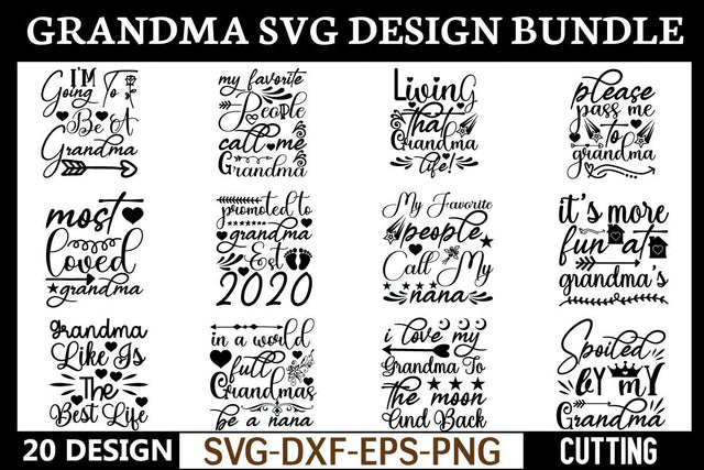 grandma svg bundle cut file SVG buydesign 