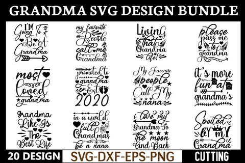 grandma svg bundle cut file SVG buydesign 