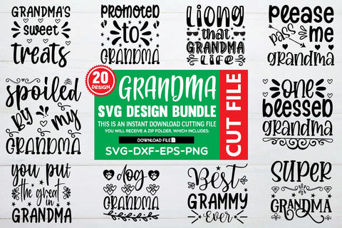 Grandma SVG bundle cut file SVG buydesign 