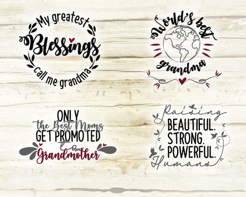 Grandma Svg Bundle. Grandma Life Svg. Grandma Quote Svg. Granny Sayings Svg. Cricut, Silhouette designs, Iron On, Sublimation dxf, eps, png SVG Mint And Beer Creations 