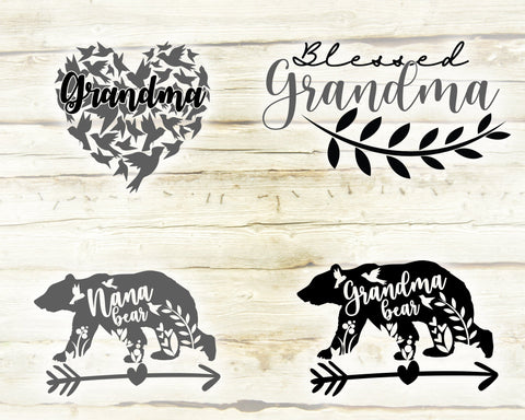 Grandma Svg Bundle. Grandma Life Svg. Grandma Quote Svg. Granny Sayings Svg. Cricut, Silhouette designs, Iron On, Sublimation dxf, eps, png SVG Mint And Beer Creations 