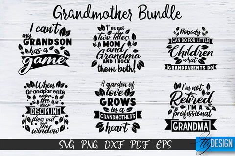 Grandma SVG Bundle, Grandparents SVG Bundle, Grandmother SVG SVG Fly Design 