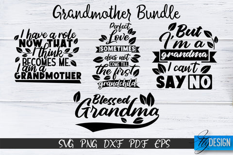 Grandma SVG Bundle, Grandparents SVG Bundle, Grandmother SVG SVG Fly Design 
