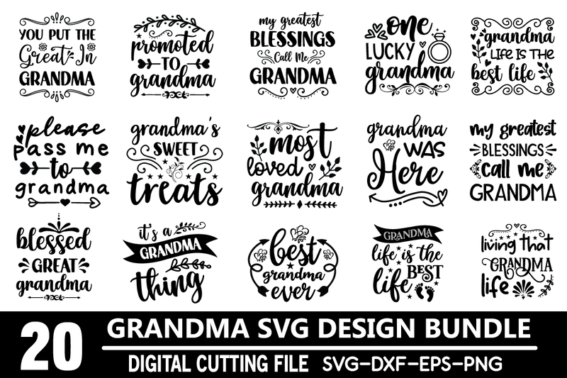 Grandma Svg Bundle SVG buydesign 