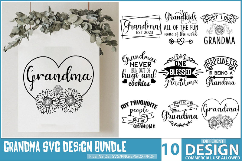 Grandma Svg Bundle SVG Creativeart88 