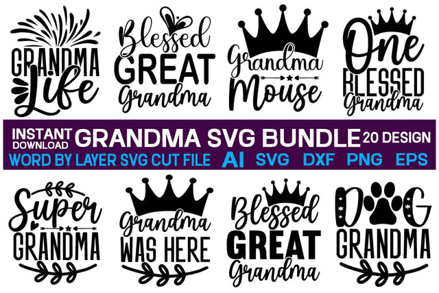 Grandma svg bundle SVG designmaster24 