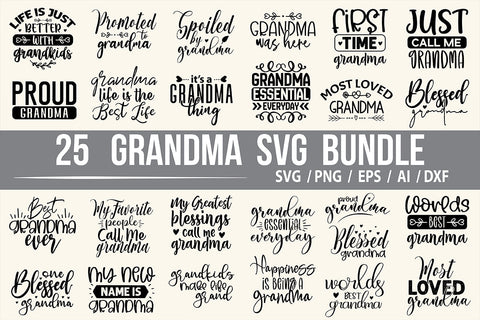 Grandma SVG Bundle SVG nirmal108roy 