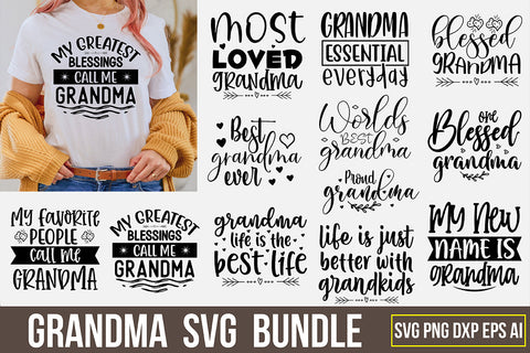 Grandma SVG Bundle SVG nirmal108roy 