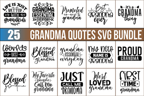 Grandma SVG Bundle SVG nirmal108roy 