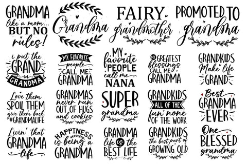 Grandma SVG Bundle SVG Regulrcrative 