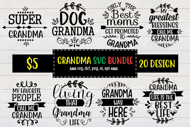 Grandma SVG Bundle SVG shah alam 
