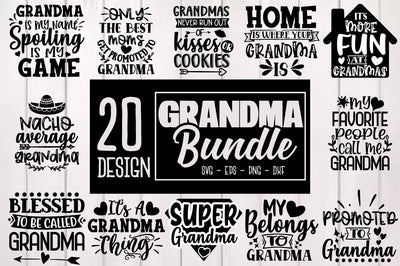 Grandma SVG Bundle SVG Svgcraft 
