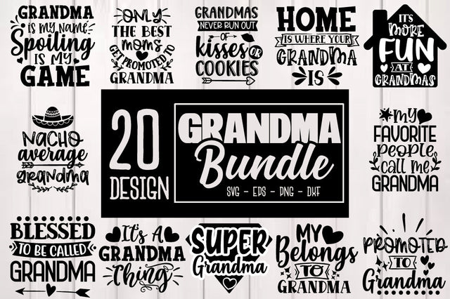 Grandma SVG Bundle SVG Svgcraft 