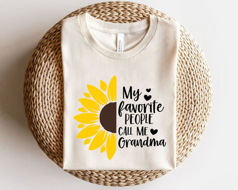 Grandma SVG design, My favorite people call me Grandma SVG file for Cricut , Grandma shirt SVG, Sunflower Digital Download SVG MD mominul islam 