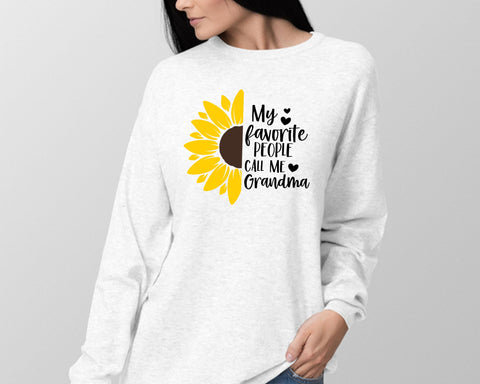 Grandma SVG design, My favorite people call me Grandma SVG file for Cricut , Grandma shirt SVG, Sunflower Digital Download SVG MD mominul islam 