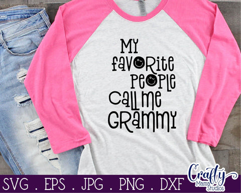 Grandma Svg - Grammy Svg - My Favorite People Call Me Grammy SVG Crafty Mama Studios 