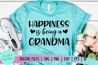 Grandma SVG, Happiness Is Being A Grandma SVG She Shed Craft Store 