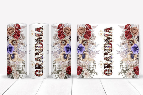 Grandma Tumbler Sublimation I Mothers Day Tumbler Wrap PNG Sublimation Happy Printables Club 