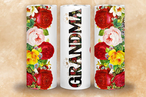 Grandma Tumbler Sublimation I Mothers Day Tumbler Wrap PNG Sublimation Happy Printables Club 