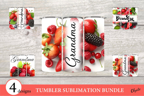 Grandma Tumbler Wrap. Grandmas Garden Sublimation Bundle Sublimation Olga Terlyanskaya 
