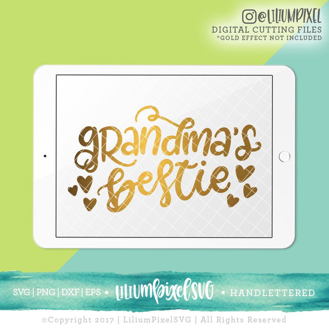 Grandma's Bestie SVG Lilium Pixel SVG 