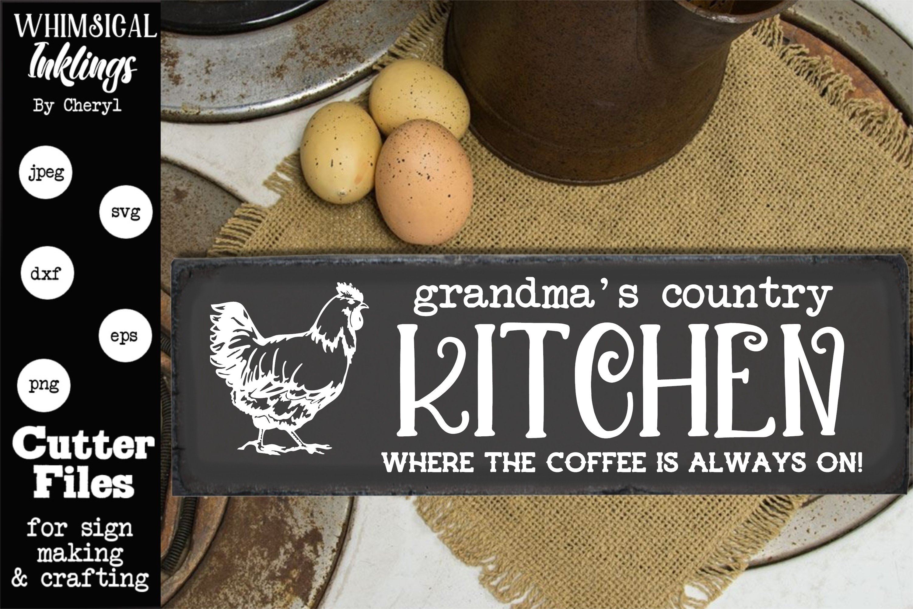 Grandma's Kitchen SVG-Kitchen SVG - So Fontsy