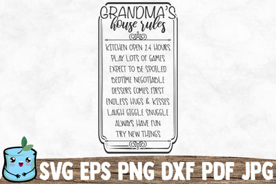 Grandma's House Rules SVG MintyMarshmallows 